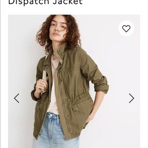 Madewell olive green dispatch jacket xl